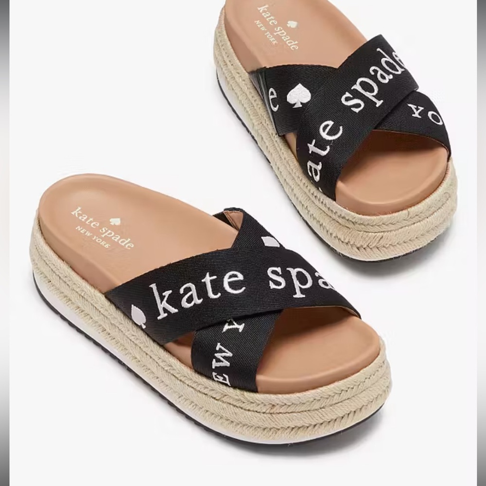 Kate Spade - Piper Flatform Espadrilles - Size 7